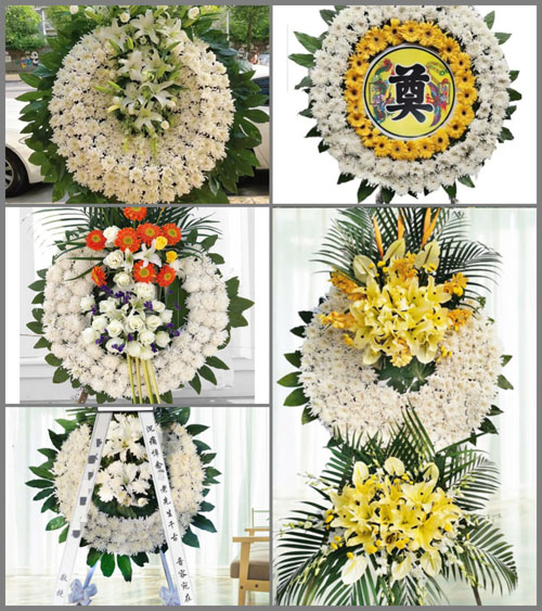 湖南永州道县桥头镇神仙背村花圈速递